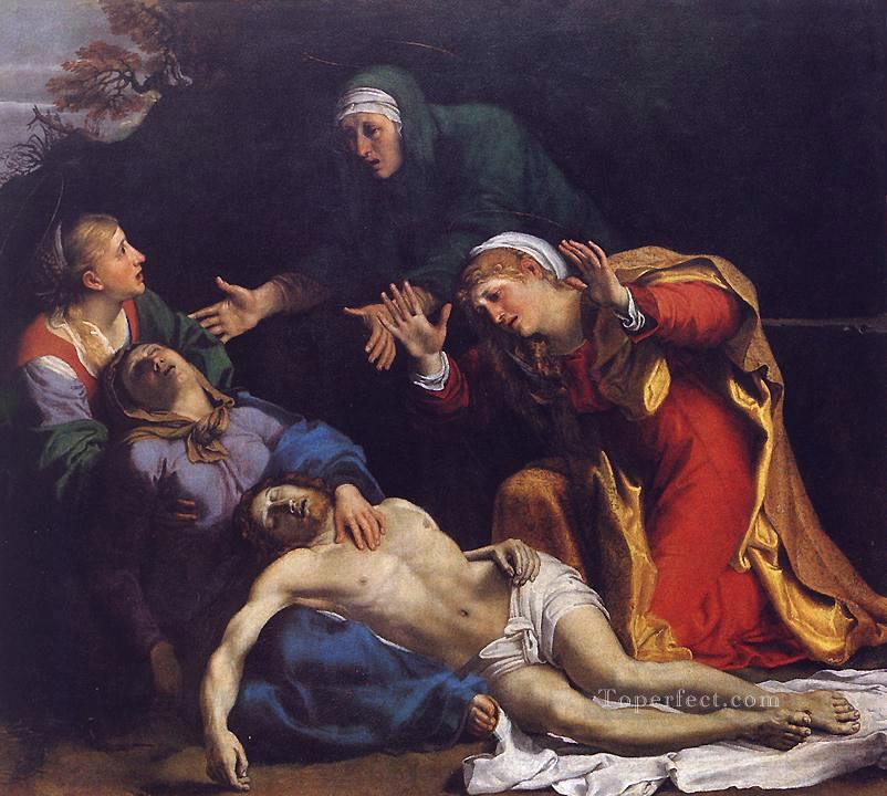 キリストの哀歌 宗教家アンニーバレ・カラッチ油絵